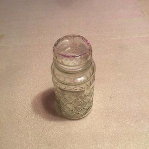 Vintage 1984 embossed Planters Peanuts glass jar